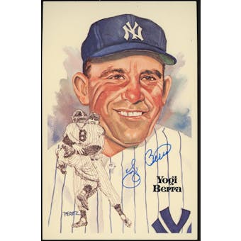 Yogi Berra Autographed Perez-Steele Postcard JSA AR95010 (Reed Buy)