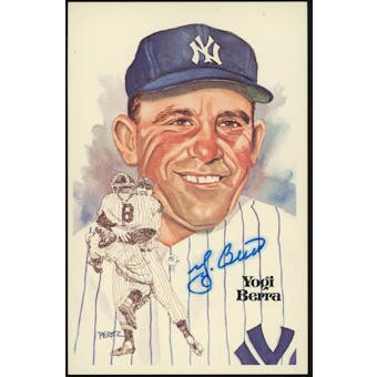 Yogi Berra Autographed Perez-Steele Postcard JSA AR95004 (Reed Buy)