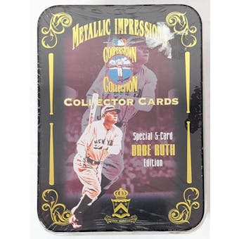 1994 Metallic Impressions Babe Ruth Collectible Tin Set (Reed Buy)