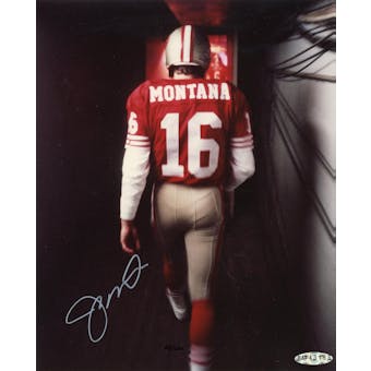 Joe Montana Autographed 8x10 "Tunnel Walk" Photo #/500 UDA BAF43153 (Reed Buy)