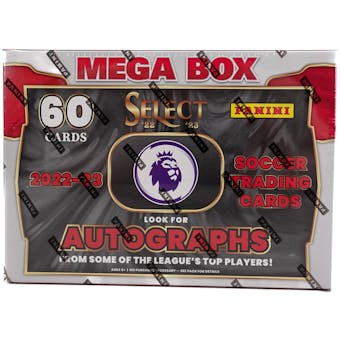 2022/23 Panini Select Premier League EPL Soccer Mega Box (Red Ice and White Ice Parallels!)