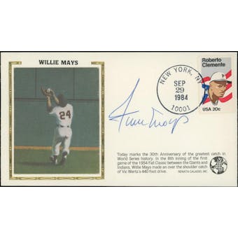 Willie Mays Autographed Renata Galasso Cachet JSA AR95101 (Reed Buy)