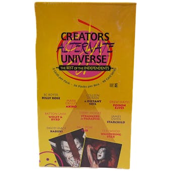 Creators Alternate Universe Trading Card Box (1996 Dynamic Entertainment)