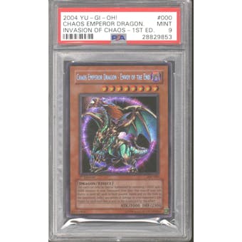 Yu-Gi-Oh Invasion of Chaos 1st Edition Chaos Emperor Dragon - Envoy of the End IOC-000 PSA 9