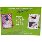 2022 Leaf Perfect Game Baseball Bonus Box