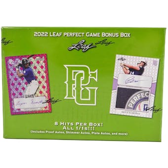 2022 Leaf Perfect Game Baseball Bonus Box