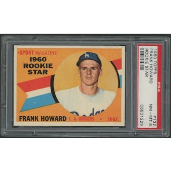 1960 Topps Baseball #132 Frank Howard Rookie PSA 8 (NM-MT)