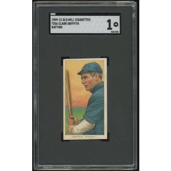 T206 Old Mill Clark Griffith batting SGC 1 *7200 (Reed Buy)