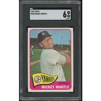 1965 Topps #350 Mickey Mantle SGC 6 *5991 (Reed Buy)