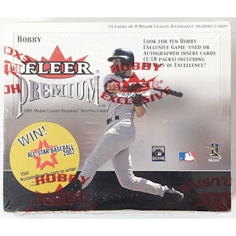 2001 Fleer Premium Baseball Hobby Box (Reed Buy)