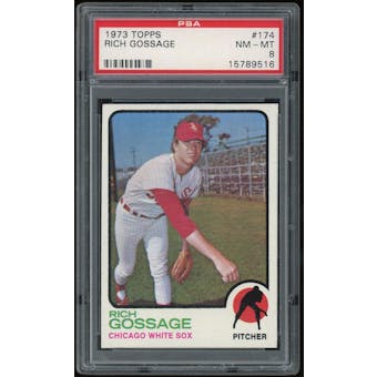 1973 Topps #174 Rich Gossage RC PSA 8 *9516 (Reed Buy)