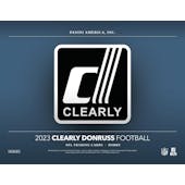 2023 Panini Clearly Donruss Football Hobby 16-Box Case (Presell)