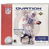 2001 Upper Deck Ovation Football Hobby Box (Reed Buy)