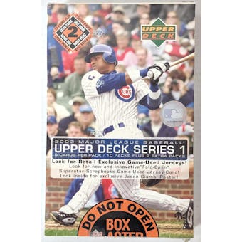 2003 Upper Deck Series 1 Baseball Blaster Box (Reed Buy)