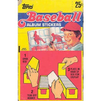 1983 Topps Baseball Album Stickers Box