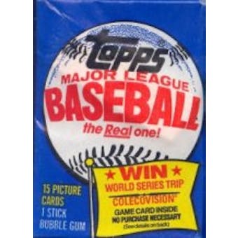 1983 Topps Baseball Wax Pack