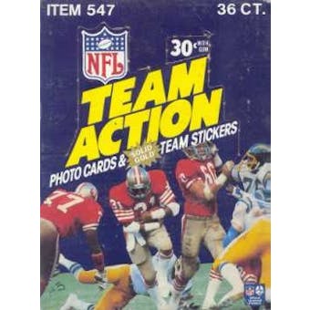 1983 Fleer in Action Football Wax Box