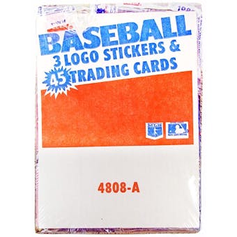 1986 Fleer Baseball Wax Rack Box