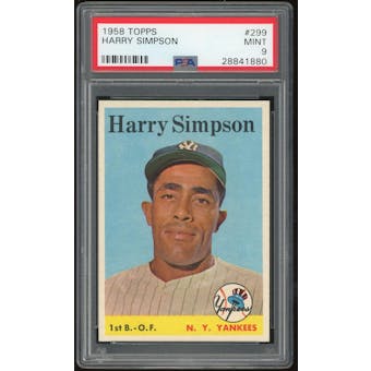 1958 Topps #299 Harry Simpson PSA 9 *1880 (Reed Buy)