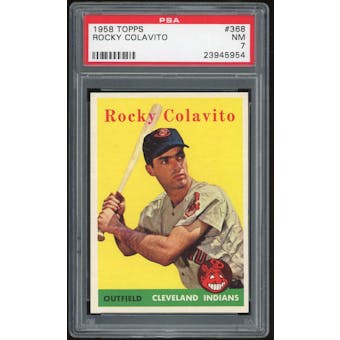 1958 Topps #368 Rocky Colavito PSA 7 *5954 (Reed Buy)