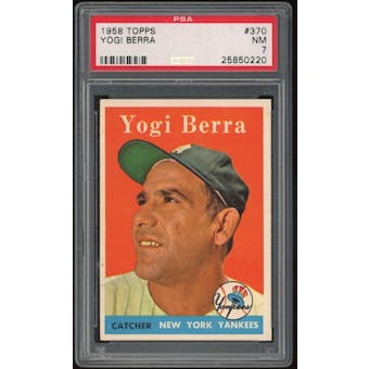 1958 Topps #370 Yogi Berra PSA 7 *0220 (Reed Buy)