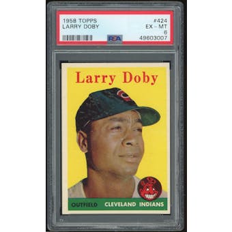 1958 Topps #424 Larry Doby PSA 6 *3007 (Reed Buy)