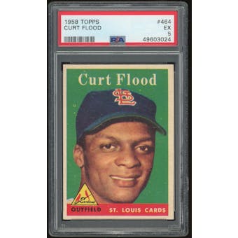 1958 Topps #464 Curt Flood RC PSA 5 *3024 (Reed Buy)