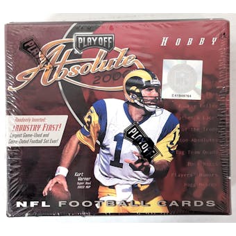 2000 Playoff Absolute Football Hobby Box (Torn Cello) (Reed Buy)