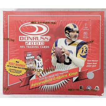 2000 Donruss Football Retail Box (Reed Buy)