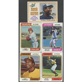 1974 Topps Baseball Partial Set (EX)