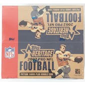 2002 Topps Heritage Football 24-Pack Retail Box (Reed Buy)