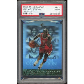 1995/96 SP Holoviews Die-Cut #PC5 Michael Jordan PSA 9 *3891 (Reed Buy)