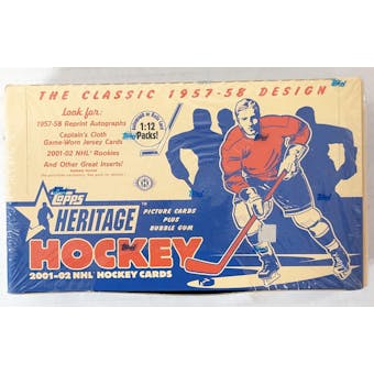 2001/02 Topps Heritage Hockey Hobby Box (Torn Cello) (Reed Buy)