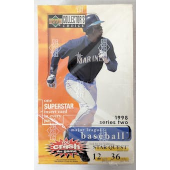 1998 Upper Deck Collector's Choice Series 2 Baseball Hobby Box (Torn Cello) (Reed Buy)