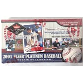 2001 Fleer Platinum Rookie Collection Baseball Hobby Box (Reed Buy)