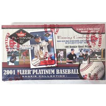 2001 Fleer Platinum Rookie Collection Baseball Hobby Box (Reed Buy)