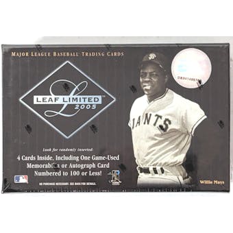 2005 Leaf Limited Baseball Hobby Box (Reed Buy)
