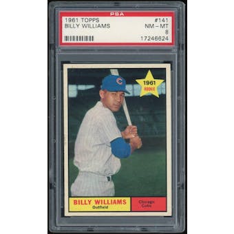 1961 Topps #141 Billy Williams RC PSA 8 *6624 (Reed Buy)