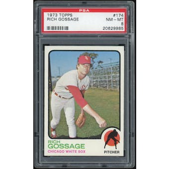 1973 Topps #174 Goose Gossage RC PSA 8 *9985 (Reed Buy)