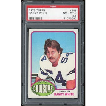 1976 Topps #158 Randy White RC PSA 8.5 *0087 (Reed Buy)