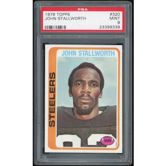 1978 Topps #320 John Stallworth RC PSA 9 *9339 (Reed Buy)
