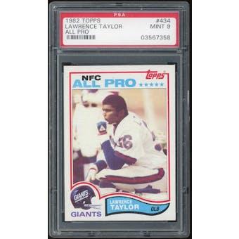 1982 Topps #434 Lawrence Taylor RC PSA 9 *7358 (Reed Buy)