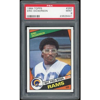 1984 Topps #280 Eric Dickerson RC PSA 9 *9441 (Reed Buy)