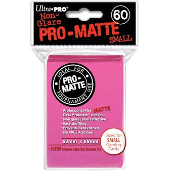 Ultra Pro Yu-Gi-Oh! Size Pro-Matte Pink Deck Protectors (60 count pack)
