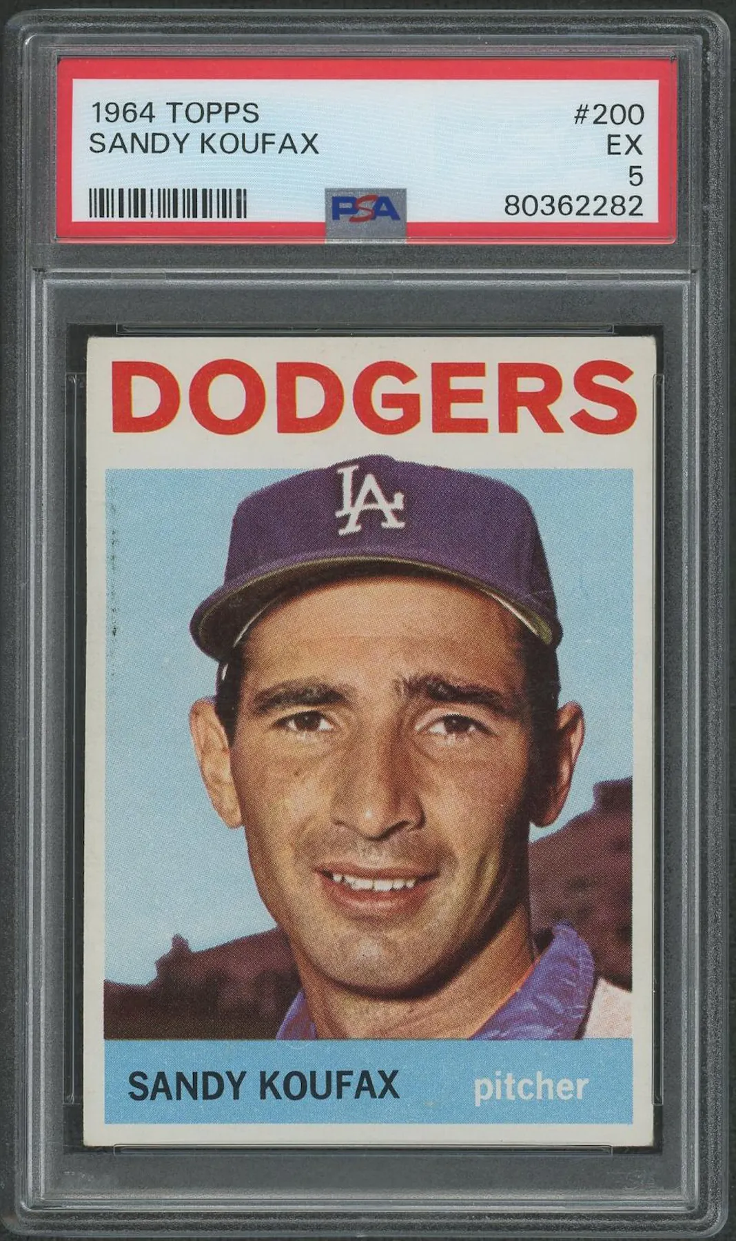 1964 Topps Baseball #200 Sandy Koufax PSA 5 (EX) | DA Card World