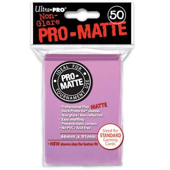 Ultra Pro Pro-Matte Pink Deck Protectors (50 count pack)