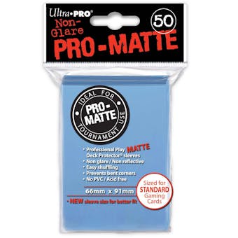 Ultra Pro Pro-Matte Lite Blue Deck Protectors (50 count pack)