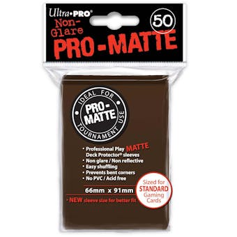 Ultra Pro Pro-Matte Brown Deck Protectors (50 count pack)
