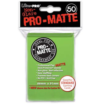 Ultra Pro Pro-Matte Lime Green Deck Protectors (50 count pack)