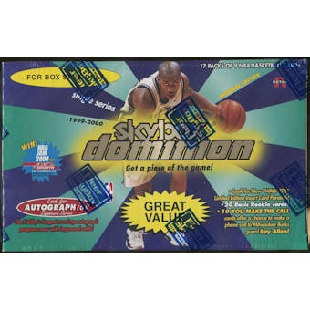 1999/00 Skybox Dominion Basketball 17 Pack Retail Box